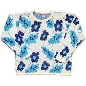 Vintage Marita brand floral pattern sweater